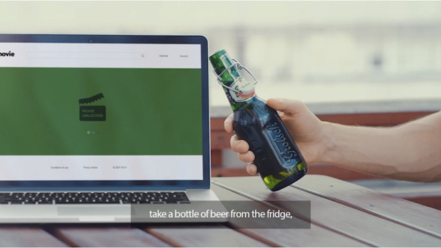 Tap This Beer Bottle On Your Computer To Watch A Free Movie Online