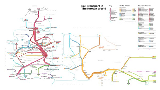Incredibly Detailed Subway Maps Inspired By ‘Game of Thrones’